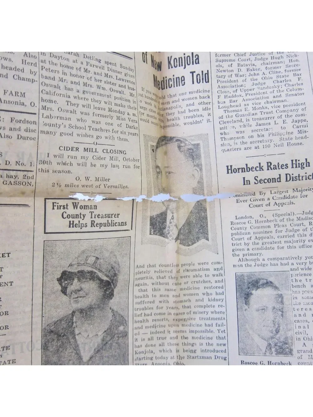 The Ansonian Newspaper Ansonia Darke County Ohio Thursday Oct 1928 Antique RARE